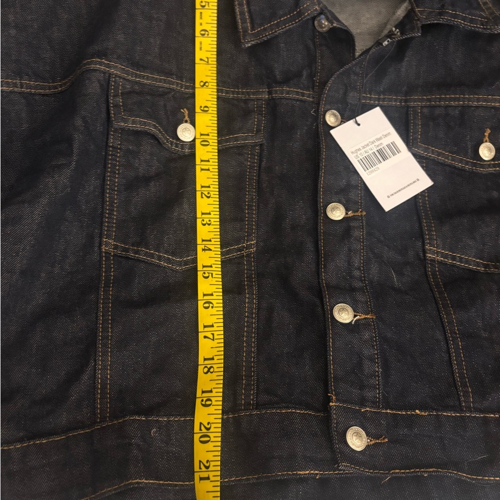 Princess Polly Dark Blue Jean Jacket - Picture 12 of 13